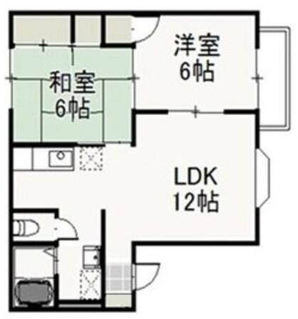 コーポ・カサブランカの物件間取画像